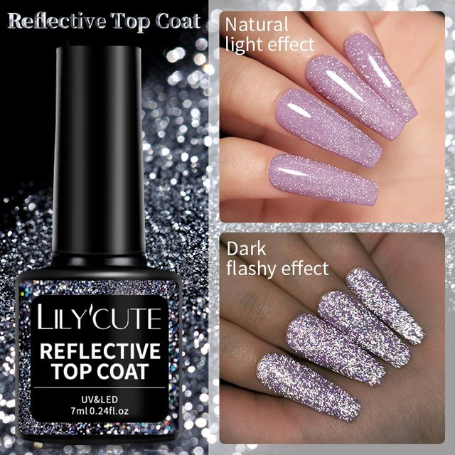 LILYCUTE Reflektierender Glitzer-Gel-Nagellack, 7 ml - Bild 1