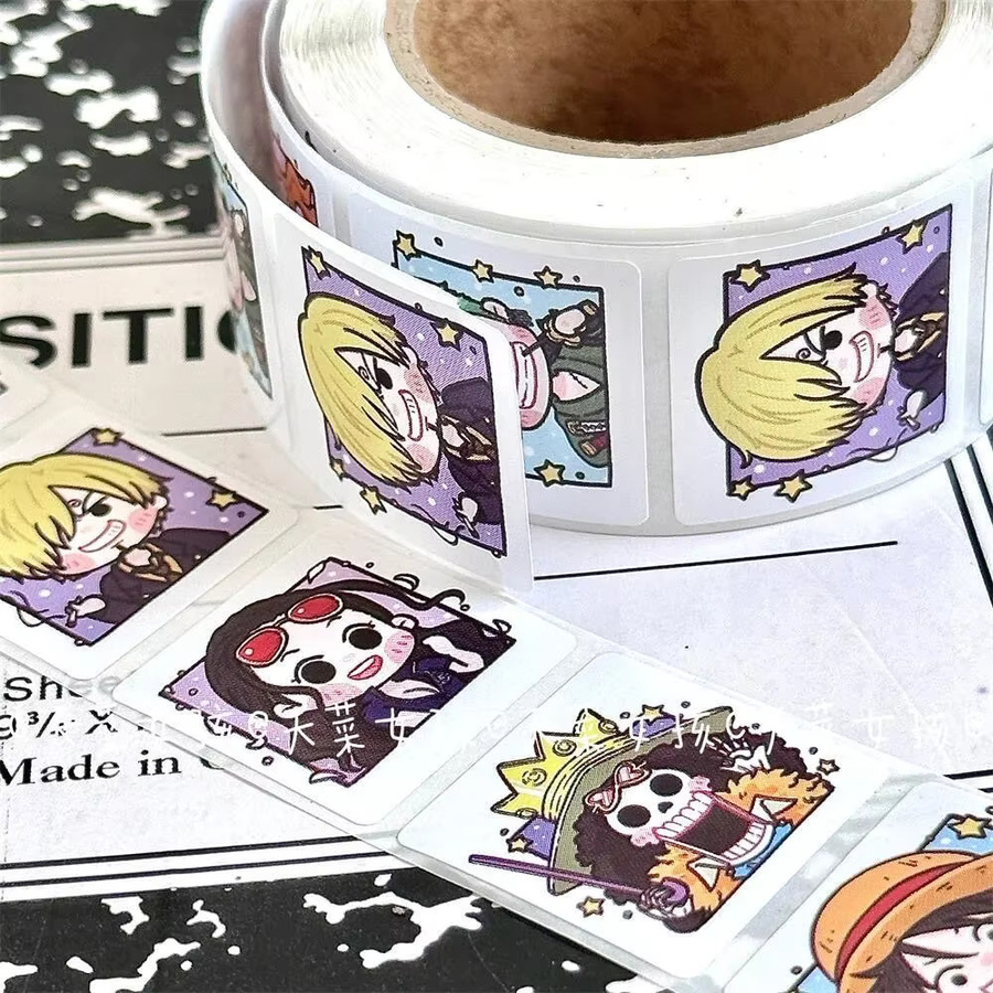 500 Stück One Piece Bandai Dekorative Aufkleber in Multicolour für Umschläge und Geschenke - Bild 2