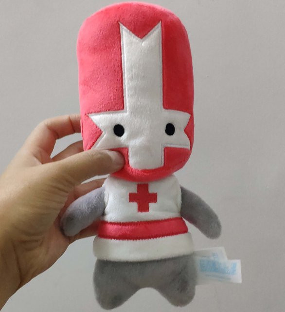 Yiran toy Castle Crashers Roter Oranger Ritter, Plüschtier, 20cm, ab 14 Jahre - Bild 1