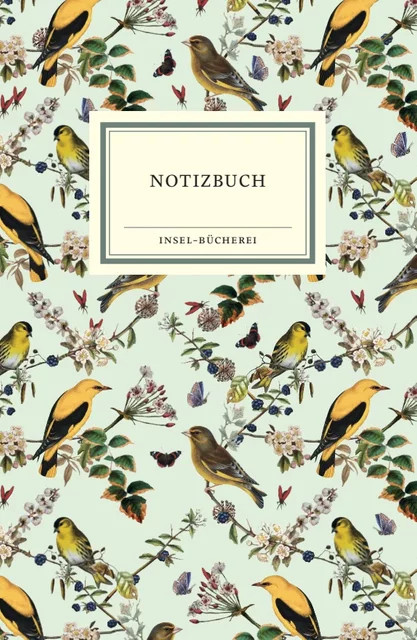 Notizbuch Insel-Bücherei Singvögel in Mint Multicolor - Bild 1