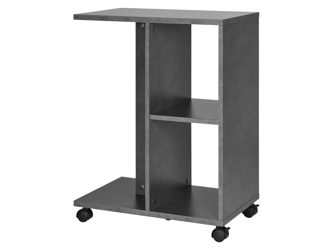 LIVARNO HOME Beistelltisch in C-Form mit Rollen in Grau - Bild 3