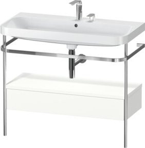 Duravit Möbelwaschtisch-Kombi Happy D.2 Plus in Weiß mit 2 Handtuchhalter und 1 Schublade, B/T: 97,5 x 49 cm - Bild 1