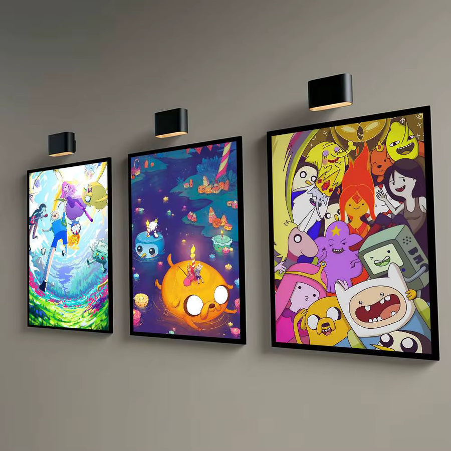 Anime A-Adventures Cartoon Time Wandposter als selbstklebender Wandaufkleber, Mehrfarbig, Rechteckig - Bild 4