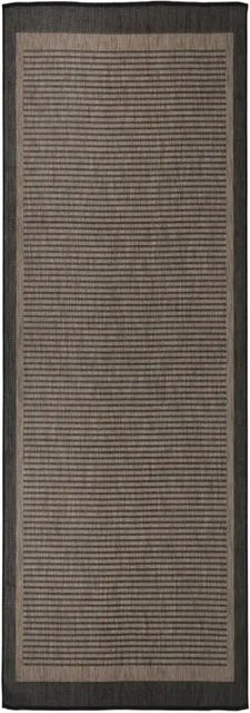 vidaXL Outdoorteppich Flachgewebe aus Polypropylen in Braun, B: 80 cm, L: 250 cm, UV-beständig - Bild 1