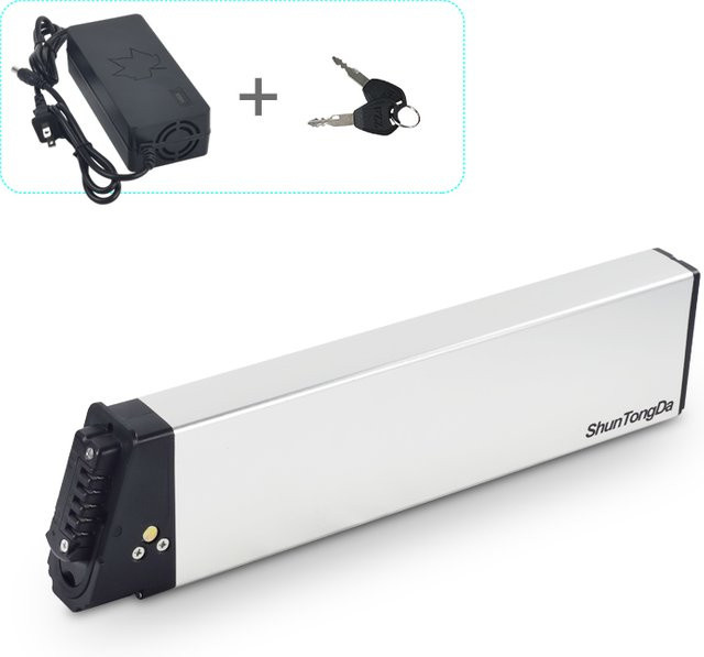 Professioneller Ersatzakku DCH 006 für E-Bike, Li-Ionen-Akku, 48 V, 10 Ah, 480 Wh, Farbe: Silber - Bild 1