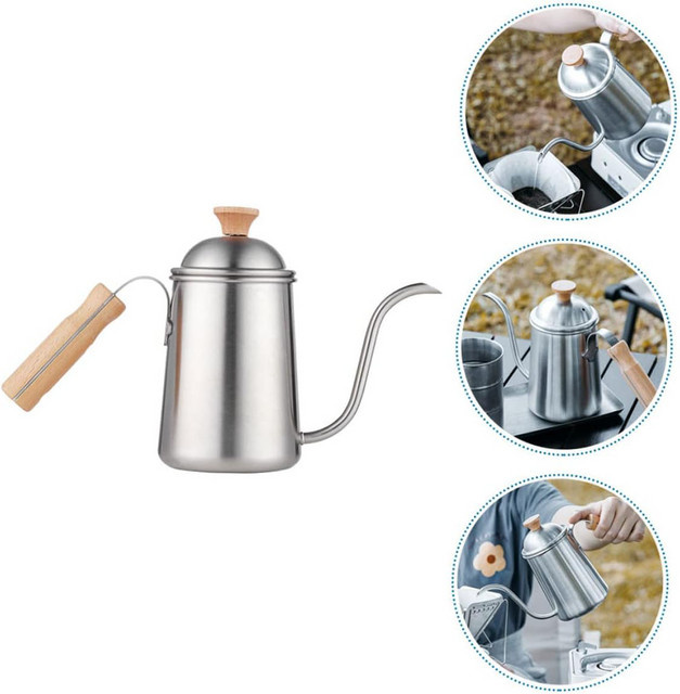LISM Kaffeekannen-Set aus Edelstahl in Silber für Camping und Freizeit - Bild 1