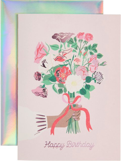 Rico Design Paper Poetry Grußkarte La Vie en Rose Happy Birthday - Bild 1
