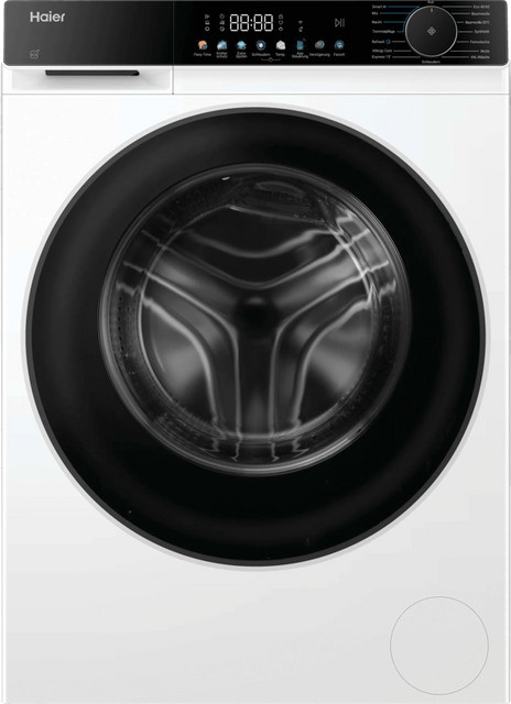 Haier Waschmaschine HW80-BP14657TU1 Frontlader in Weiß mit 8 kg Kapazität, 1400 U/min Schleuderdrehzahl und App-Steuerung sowie Dampfprogrammen - Bild 1
