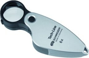 Schweizer Einschlaglupe Tech-Line, 10x, silver - Bild 1
