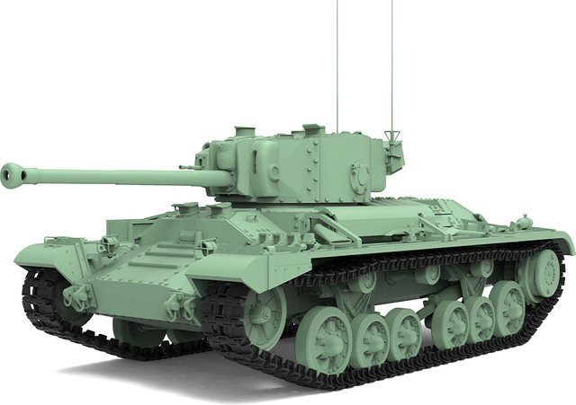 British Valentine XI Infanterie-Panzer Mk.III, Militärmodellbausatz, 1/72 Scale, Grün - Bild 1