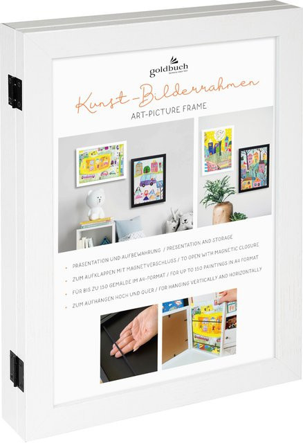 goldbuch Kunst-Bilderrahmen Gallery Weiß für DIN-A4 - Bild 1