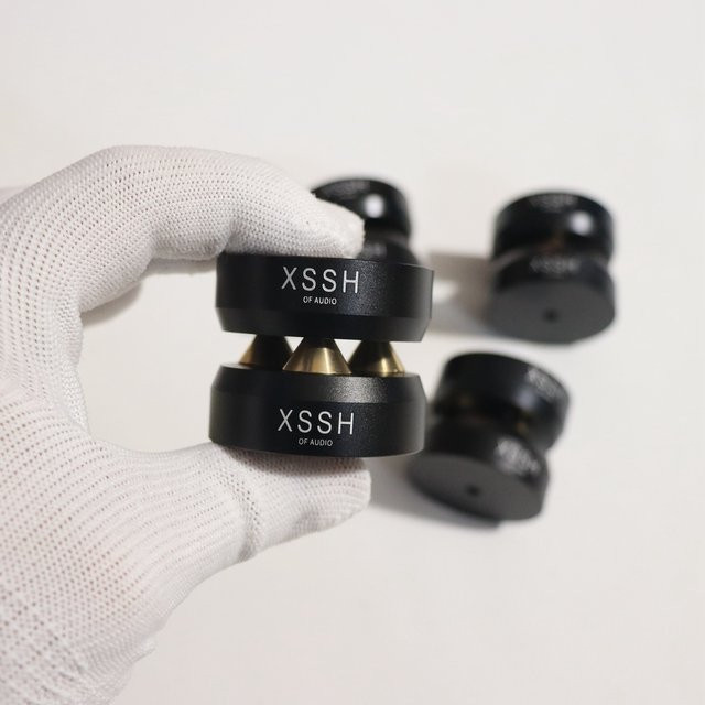 ZUIDID Audiophile Lautsprecher Spikes Set aus Messing und Aluminiumlegierung, 4 Stück, Gold oder Schwarz - Bild 1