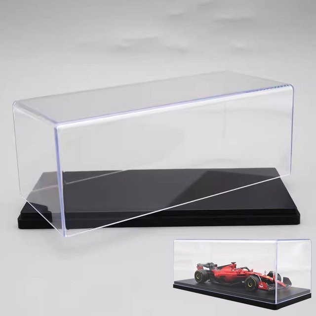 JETTING Acryl Display Box für antike Automodelle, transparente Schutzhülle und Staubschutz in Schwarz - Bild 1
