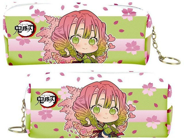 Slayer Dämon Cartoon Federmäppchen aus PU-Leder mit Reißverschluss, buntes Schreibwaren-Etui für Stifte und Münzen - Bild 1