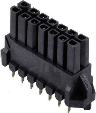 Molex Einbau-Stiftleiste Standard Schwarz Gold 14-polig 447691402 - Bild 1