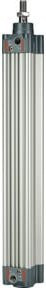 Riegler Normzylinder doppeltwirkend mit Magnet, Kolben-Durchmesser: 63 mm, Hub: 600 mm, Anschluss: G 3/8, Farbe: Silber - Bild 1