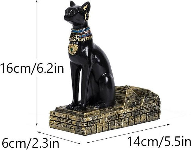 Yiran Furniture Anubis Gott Rotweinregal in Schwarz mit ägyptischem Kunsthandwerk-Design - Bild 1