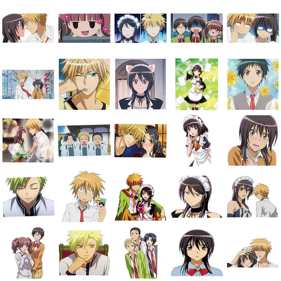 50 Stück Anime Maid-sama! Graffiti-Aufkleber in Multicolour für Laptop, Koffer und DIY-Dekoration - Bild 4