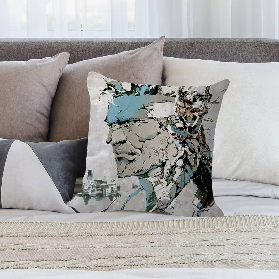 Beast Kingdom Metal Gear Solid Dekoratives Kissen mit Grafikdesign, Mehrfarbig, B/T/H: 45 x 45 x 1 cm - Bild 2