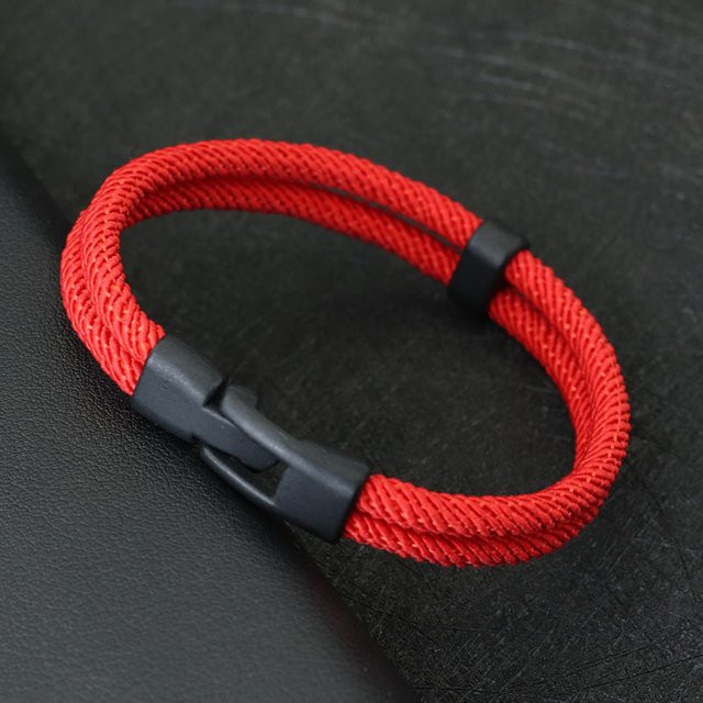 Armband Nylon, Rot, Herren - Bild 1