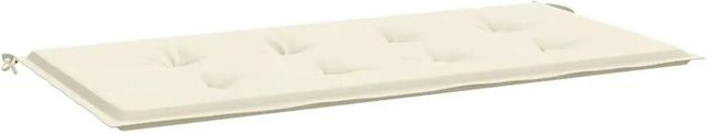 vidaXL Gartenbank-Auflage aus Oxford-Gewebe in Creme, B/T/H: 120 x 50 x 3 cm - Bild 1