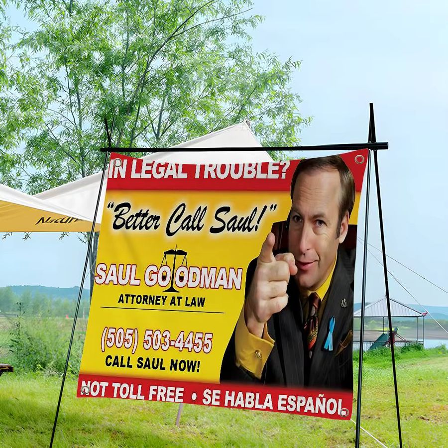 Better Call Saul Cartoon Wandbehang Potdemiel als dekorative Flagge für dein Zuhause - Bild 4