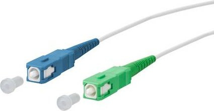 Metz Connect OpDAT Patchkabel SC-S/SC-S APC OS2, Farbe: Multicolour, Länge: 1 m - Bild 1