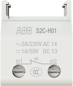 ABB Hilfsschalter 63A mit 1 Öffner 230V in Weiß 2CDS200970R0031 - Bild 1