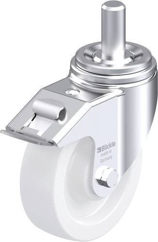 Blickle Stahlblech-Lenkrolle LHZ-SPO 160G-FI in Weiß mit Rad-Durchmesser 160 mm und einer Tragfähigkeit von 850 kg - Bild 1