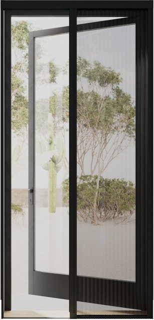 Cocoon Home Concepts Plissierte Insektenschutztür in Anthrazit - Bild 1