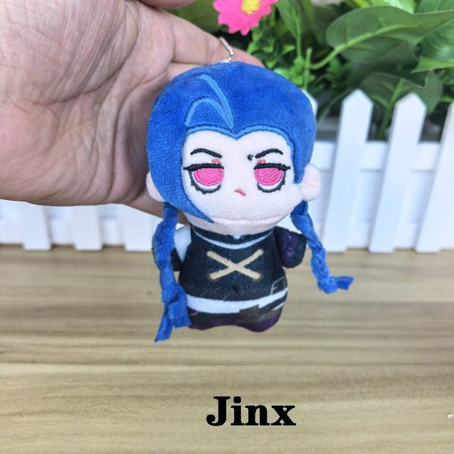 Yiran toy Arcane Jinx Maschinenbote Viktor Caitlyn Kiramman Plüschtiere Schlüsselanhänger, 10cm - Bild 1
