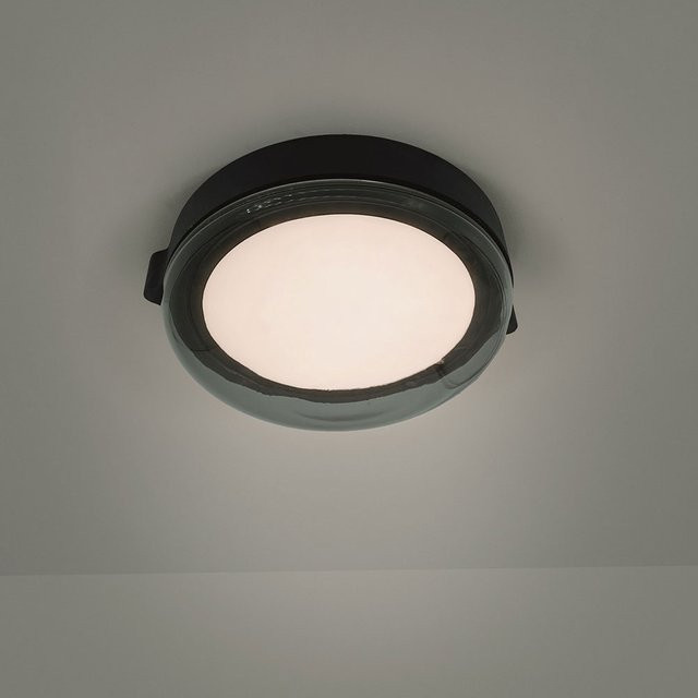 B.Lux Beaded C LED-Deckenleuchte aus Glas in Schwarz mit Rauchglas-Effekt - Bild 1