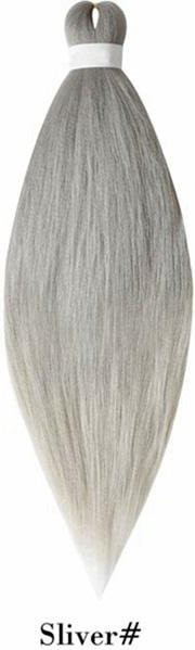 KaiTingu Easy Straight Braids Haarverlängerungen, Ombre Schwarzbraun Rosa, Damen - Bild 1