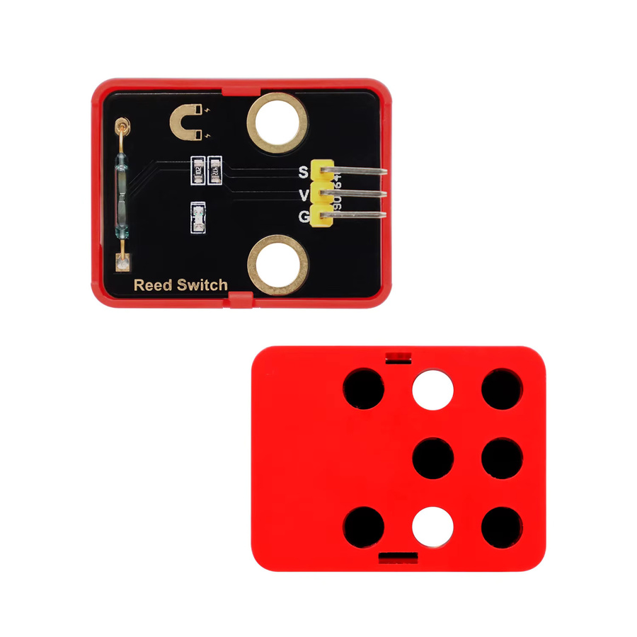 Keyestudio Reed-Schalter-Sensormodul Magnetron-Modul für Arduino und DIY-Projekte kompatibel mit Lego-Blöcken - Bild 4