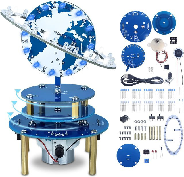 DIY Globe Planetary Motion Music Kit, Rotierendes Universummodell, STEM-Lernen - Bild 1