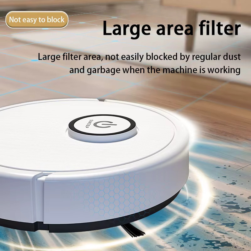 XMSJ 3-in-1 Intelligenter Roboter-Staubsauger mit 6000Pa Saugkraft, Lasernavigation und Wischfunktion für Tierhaare und Hartböden, Weiß oder Schwarz - Bild 2