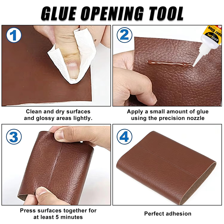 LOOIFL 502 Sekundenkleber Cyanacrylat für Metall, Holz, Leder und Keramik, weiß - Bild 6