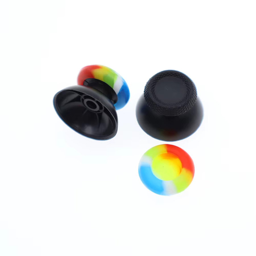 TingDong 8-Punkt-Joystick-Griffkappen aus rutschfestem Silikon in Orange und Multicolour für PS5, PS4, PS3 und Xbox 360 Controller im 20 bis 50 Stück Set - Bild 2