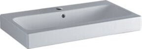 Geberit Waschtisch iCon aus Keramik in Weiß mit Überlauf B: 75 cm, T: 48,5 cm, H: 16 cm - Bild 1