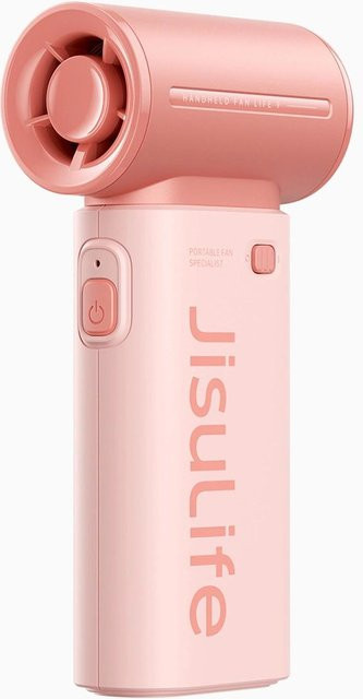 Jisulife Life9 Mini-Handventilator Pink mit 3600mAh Akku und wiederaufladbarem Design - Bild 1