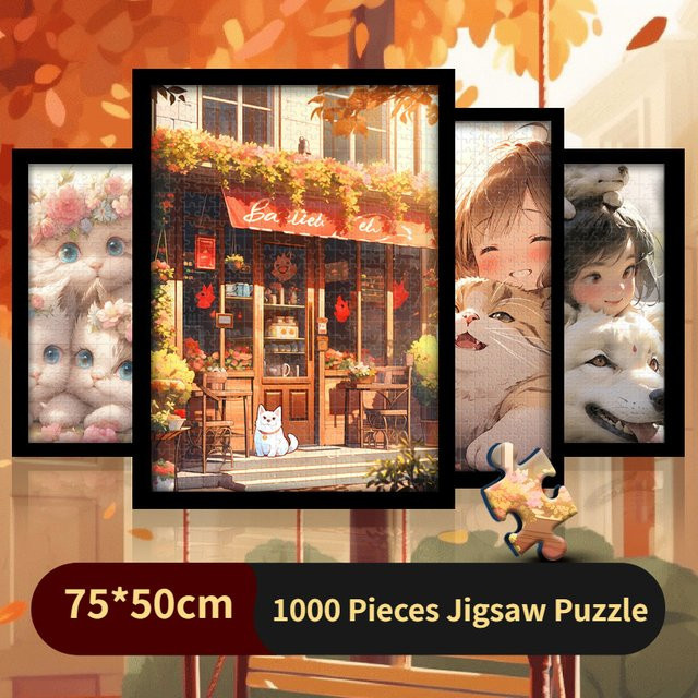 MaxRenard Cartoon-Puzzle Tiere, 1000 Teile - Bild 1