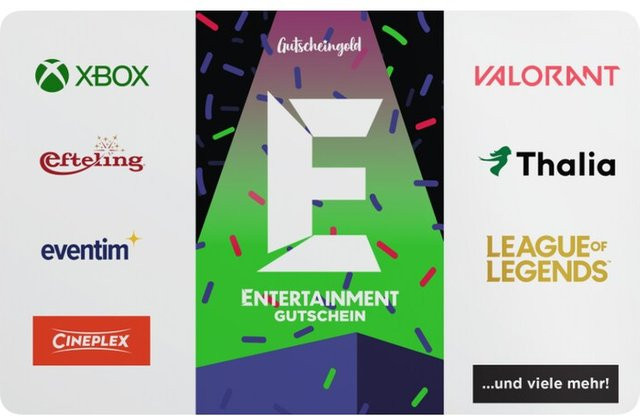 Gutscheingold ENTERTAINMENT Geschenkcode in Multicolor - Bild 1