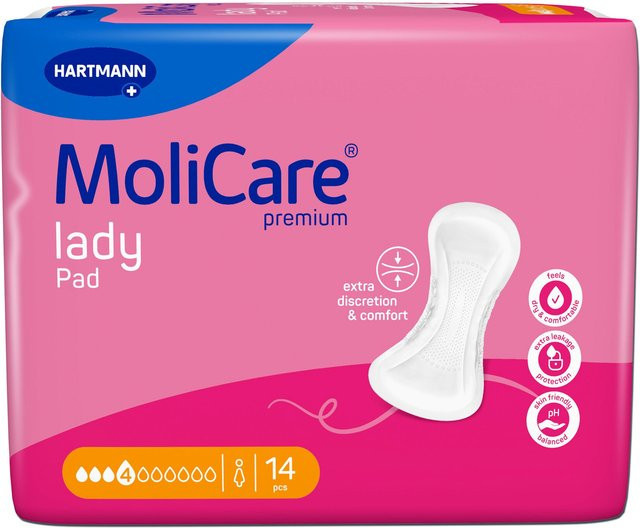 Molicare Inkontinenz Einlagen, Damen, Aloe Vera, 14 Stück - Bild 1