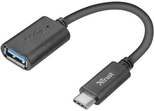 Trust USB-C auf USB 3.2 Gen 1 Adapter, Schwarz - Bild 1