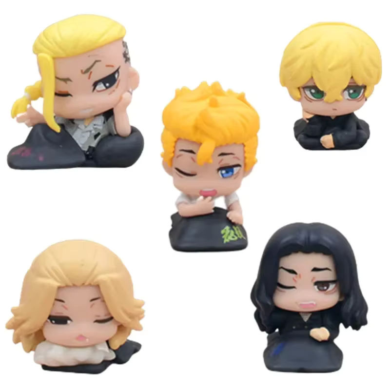 Bandai Tokyo Revengers Anime Q-Version Action Figuren Set aus Kunststoff, mehrfarbig - Bild 3