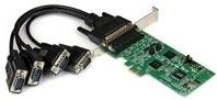 StarTech.com 4 Port Serielle PCI Express Schnittstellenkarte mit 2 x RS232 und 2 x RS422/RS485 Anschlüssen in Grün - Bild 1