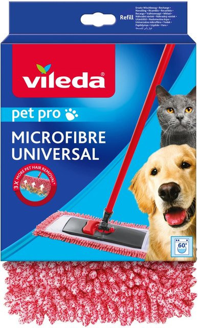 Vileda Style Chenille Ersatzbezug in Pink, Rot und Weiß, B/L: 15 x 40 cm - Bild 6