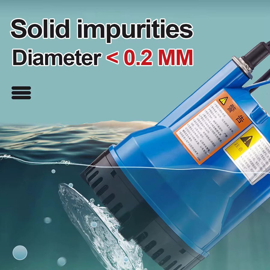 Kompakte Q-Typ Tauchpumpe für Reinwasser und Abwasser in Blau, 220V - Bild 6