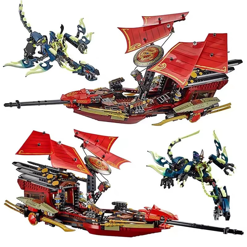 Destiny Bounty Bausteine Raumschiff Drachenboot, Bausteine Spielzeug - Bild 3