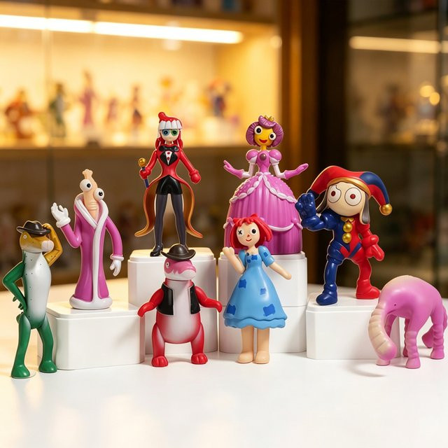 Bandai Der Erstaunliche Digitale Zirkus Modellfiguren, 8-teiliges Set - Bild 1